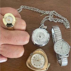 4 vintage watches, incl. Antique Dorset pocket watch